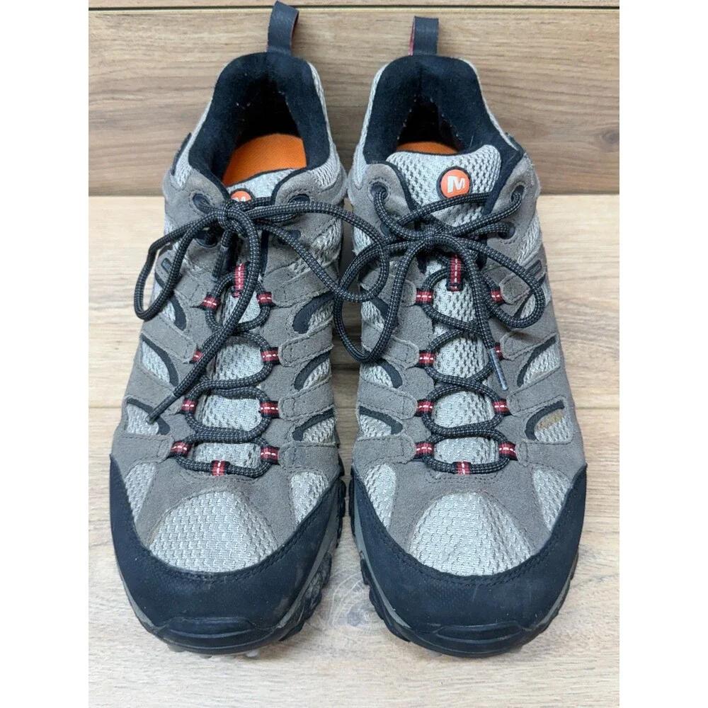 Merrell Continuum Waterproof Gray Hiking Shoes Mens 13 Vibram J88621 Low Top